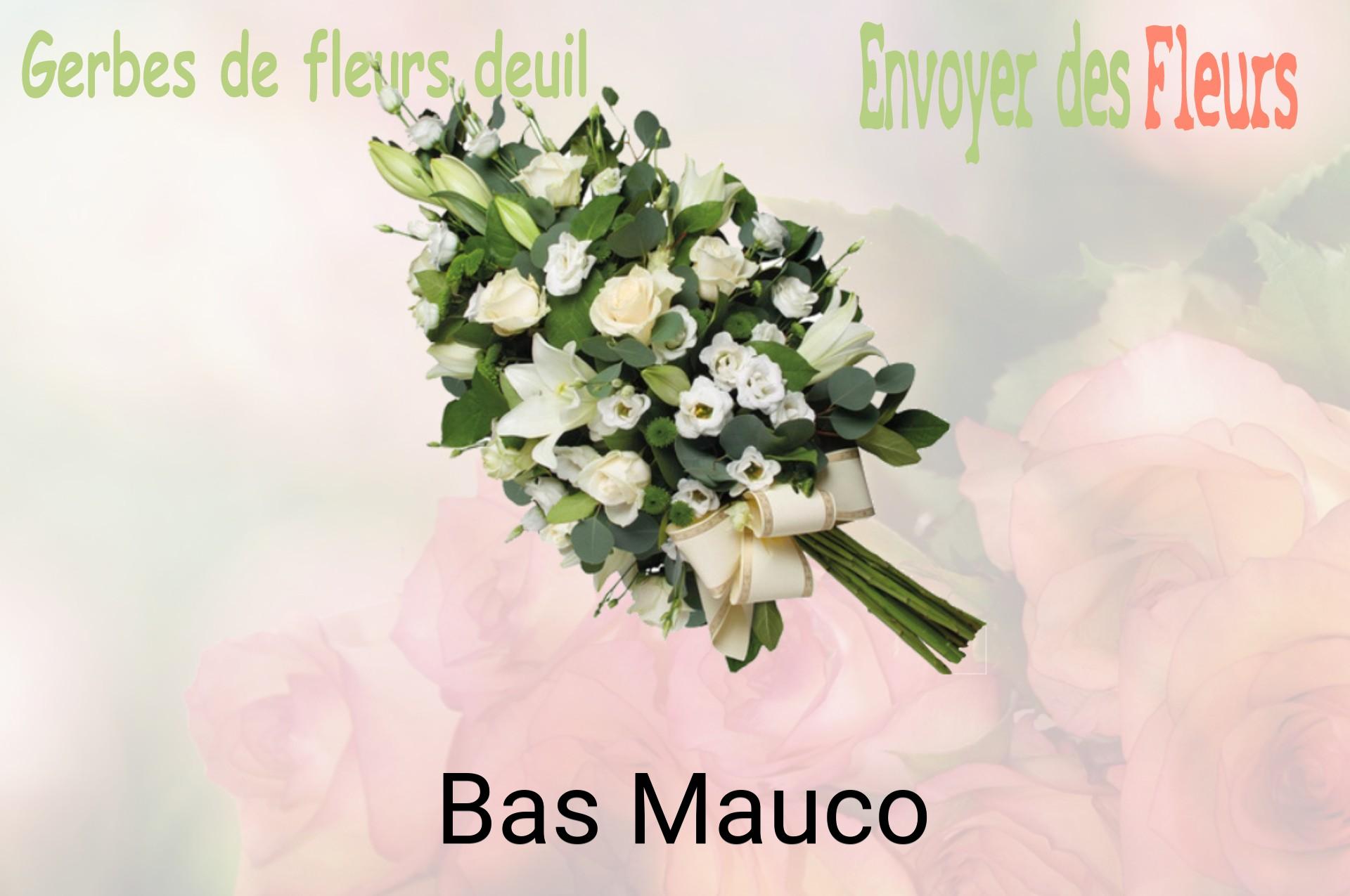 Gerbe de fleurs de deuil livrée à Bas-Mauco
